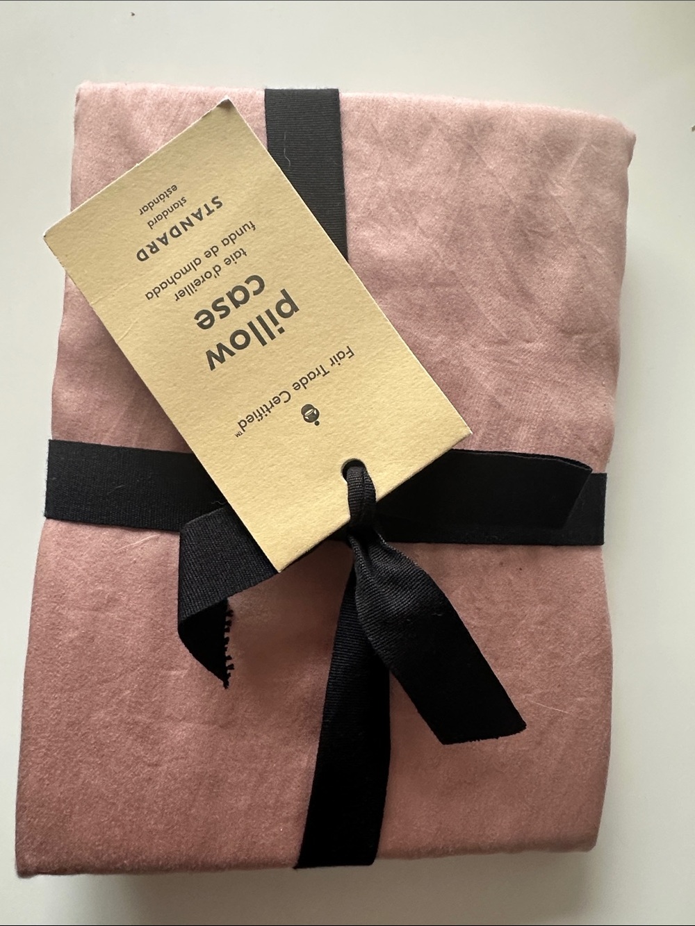 West Elm Blush Pink standard size Pillowcases x2, unopened
